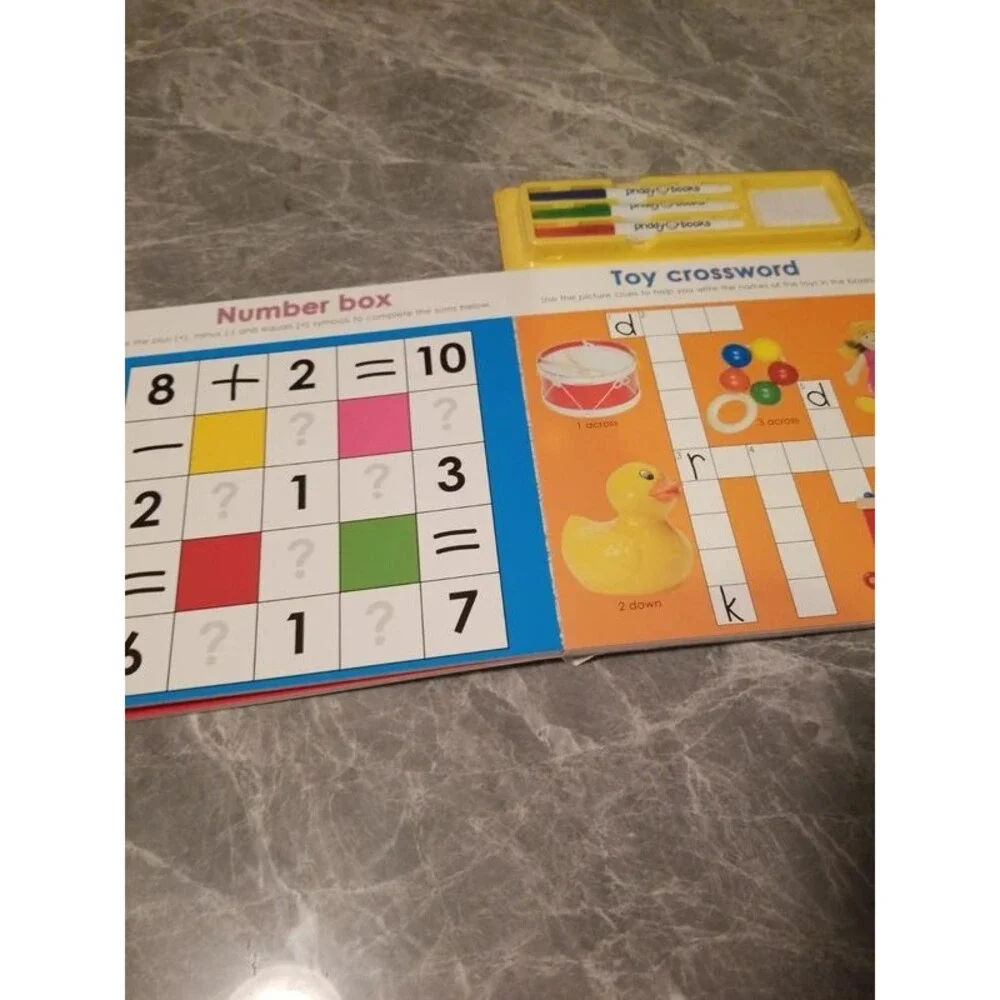 Large wipe clean activity puzzle fun book